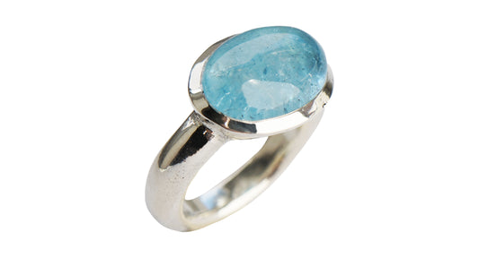 Classic Roman Silver Aquamarine