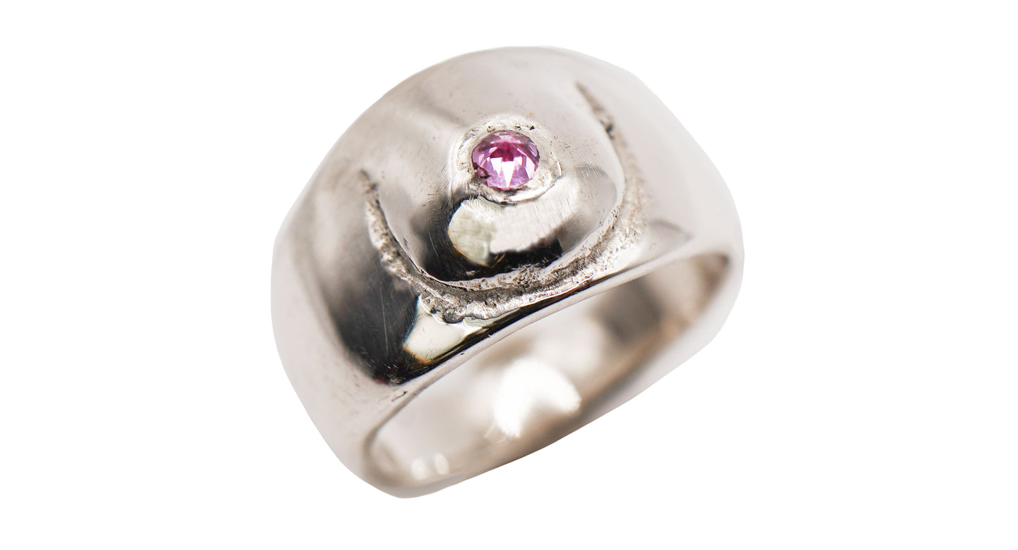 Pompadour S Silver Pink Sapphire