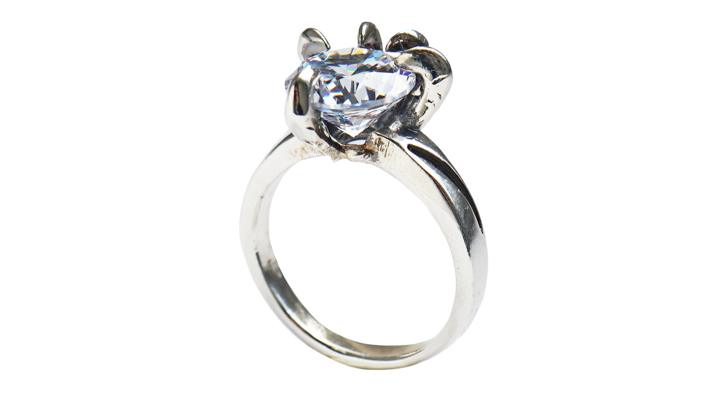Cheetah Ring Silver Duralite