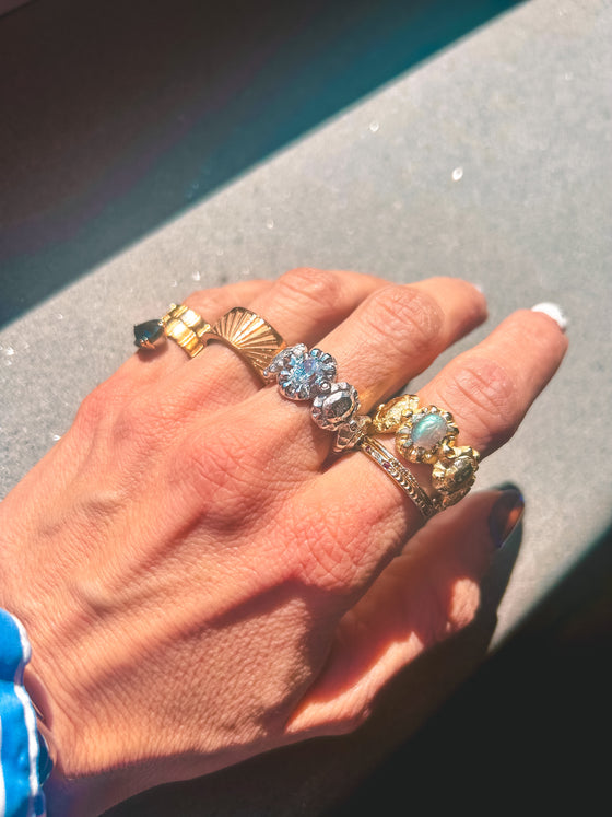 Yellow Gold Georgianstone ring