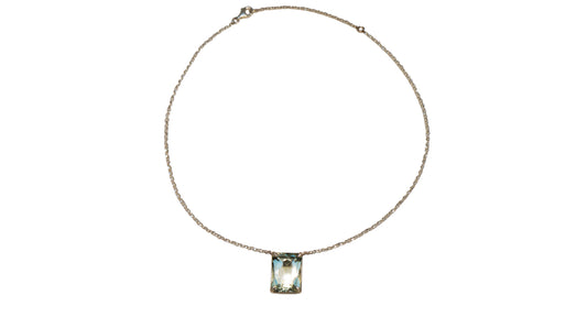 L. Necklace Silver Prasiolite