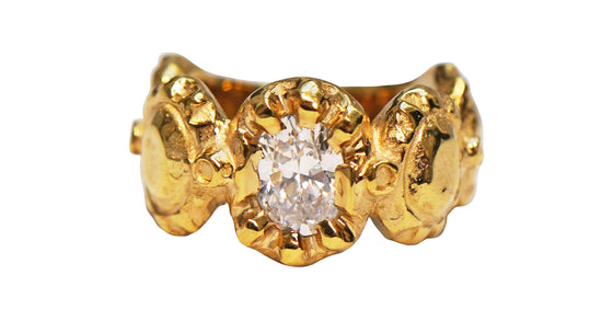 Yellow Gold Georgianstone ring
