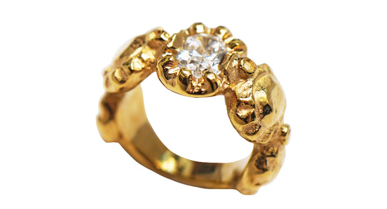 Yellow Gold Georgianstone ring