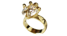  Yellow Bronze Bear Eye Ring