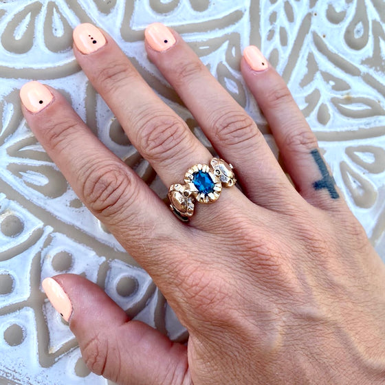 Pink Bronze Georgian Stone Ring