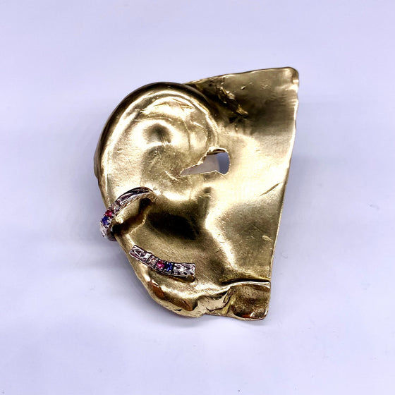 Silver Moko Earring