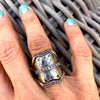 Silver croatoan ring