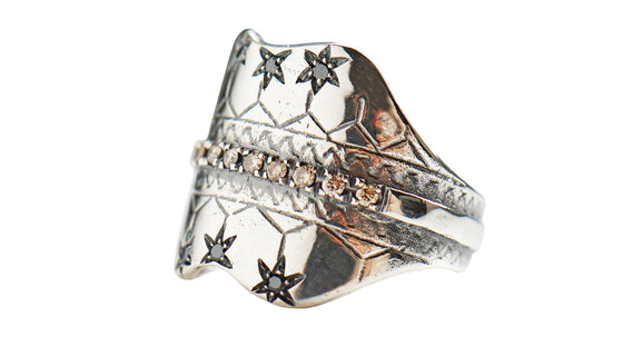 Silver roanoke ring