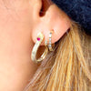 Silver Snake Earring